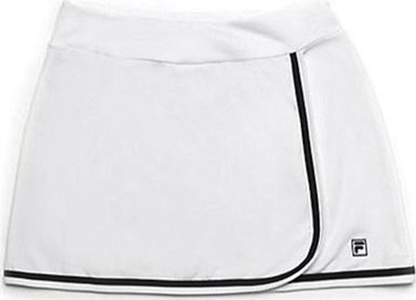 Fila Women's Tennis Advantage Long Skorts, White/Black