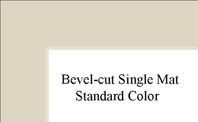 10" x 12" (6 1/2" x 8 1'2") Single Mat - Standard Colors