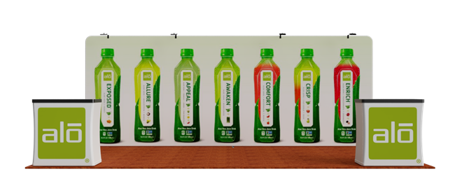 20' Flat Tube Frame Display