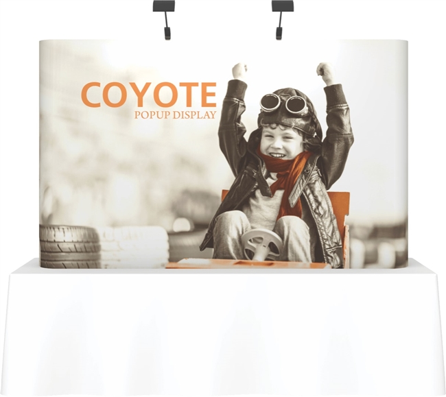 8' Coyote Tabletop Straight Full Mural