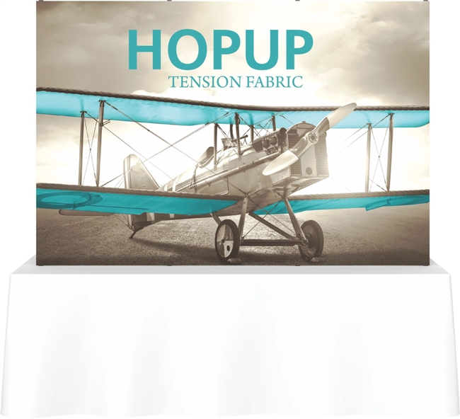 8' Hopup Tabletop Straight w/Wrap Graphic