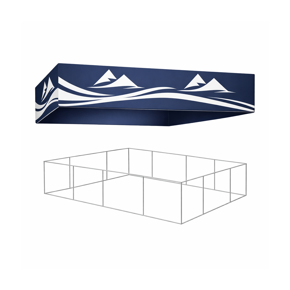 Rectangle Overhead Hanging Trade Show Banner