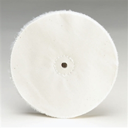 Loose White Muslin Buffs - 3/8" Arbor Hole