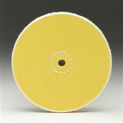 Loose Yellow Muslin Buffs - 3/8" Arbor Holes