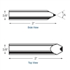 Diamond Chisel-Edge Points