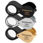 10X Triplet Loupe with Rubber Grip