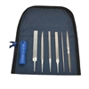 Hand File Precision 6 Piece set with Handle