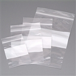 Economy Clear Zip Bags with Write-On Area