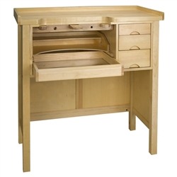 Enclosed Solid Wood Workbench