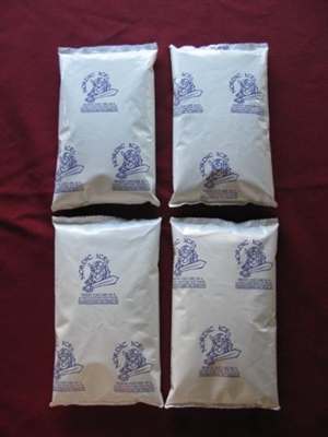 Pack of (4) 8 ounce reusable freezer paks
