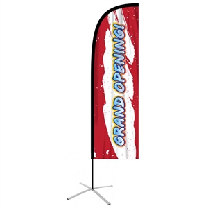 Medium feather flag graphic replacement