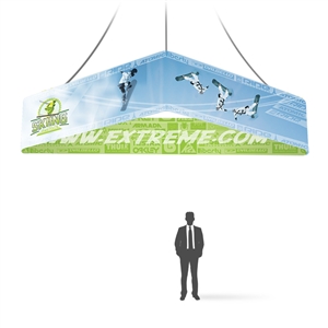 8ft Triangle Hanging Banner 42in Hardware Only