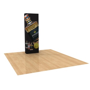 Star Fabric  3ft Straight Pop-Up Graphic Display