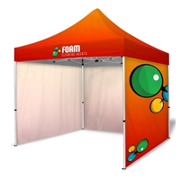 TENTKIT4 - 10X10 Pop Up Tent with 3 Full Custom Walls