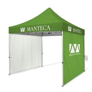 TENTKIT6 - 10X10 Pop Up Tent with Two Full Custom Walls