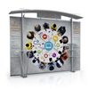 10ft Timberline Modular Display w/ Arch Top & Straight Fabric Sides