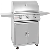 Blaze 3 Burner 25" Stainless Grill with Cart