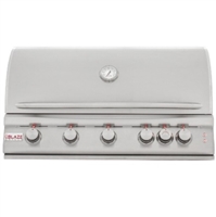 Blaze 40 Inch 5-Burner LTE Gas Grill with Rear Burner and Built-in Lighting System