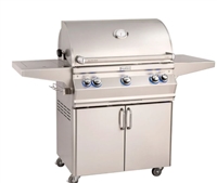Fire Magic Aurora 30" x 18" Portable Outdoor Grill with Analog Thermometer and Infrared Burner