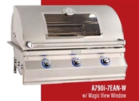 Fire Magic Aurora 36" Built-in Outdoor Grill, Analog Thermometer, with Magic View Window