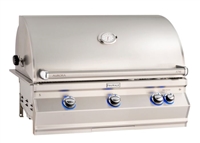 Fire Magic Aurora 36" Built-in Outdoor Grill, Analog Thermometer, Rotisserie Kit with Infrared Burner