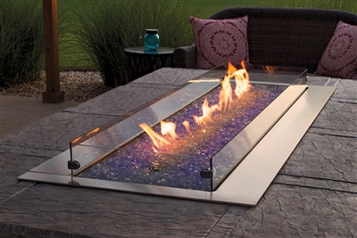 Empire Carol Rose 60"  Stainless Steel Linear Fire Pit