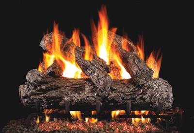 Peterson Vented Rustic Oak Log Set