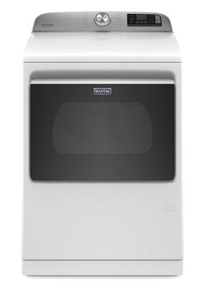 Maytag Smart Capable Top Load Gas Dryer with Extra Power Button - 7.4 Cu. Ft.