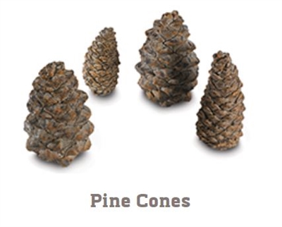 Peterson Designer Pine Cone Set of 4 (Assorted Sizes)