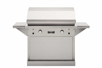 TEC Patio FR 44" Freestanding Grill on Stainless Steel Pedestal with Side Shelves