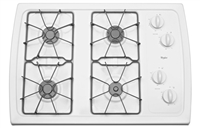 Whirlpool 30" Gas Cooktop with 5,000 BTU AccuSimmer Burner