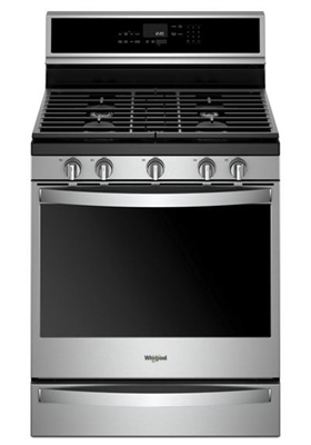 Whirlpool 5.8 cu. ft. Smart Freestanding Gas Range with EZ-2-Liftâ„¢ Grates