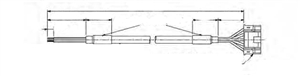 DV0PM20076...CONTROL SIGNAL CABLE - 2M LENGTH, FOR USE WITH MINAS-BL SERIES BRUSHLESS AMPLIFIER