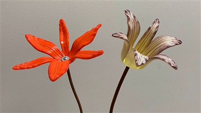 Stemming Fused Glass Flowers