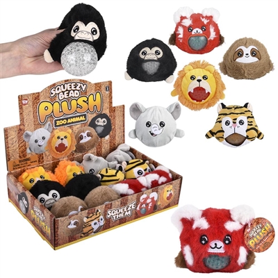 Got-Special KIDS|3" Plush Squeezy Bead Zoo Animals