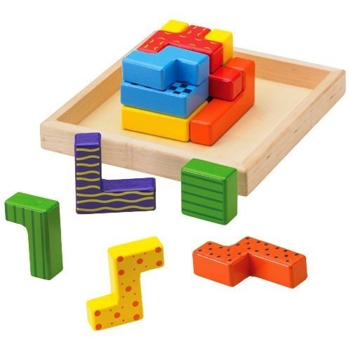 6 Piece Desktop Wooden Puzzle
