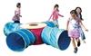 Pacific Play Institutional Fun Junction Tunnel Set with Four 4 ft Long Tunnels