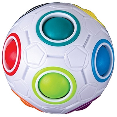 Got Special KIDS| Duncan Color Shift Puzzle Ball has 12 holes with only 11 filled with a colored ball.