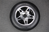 The aluminum wheels  have Black trianagle Cut Outs