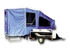 Motorcycle camper, small car camper for personal camping