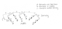 Time Out, Deluxe and Easy Camper tent pole replacement diagram