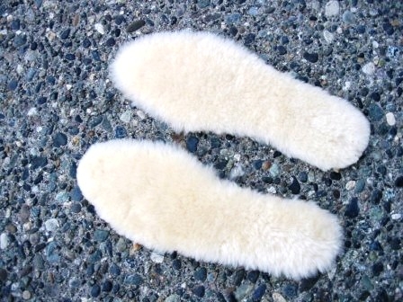 Sheepskin insoles