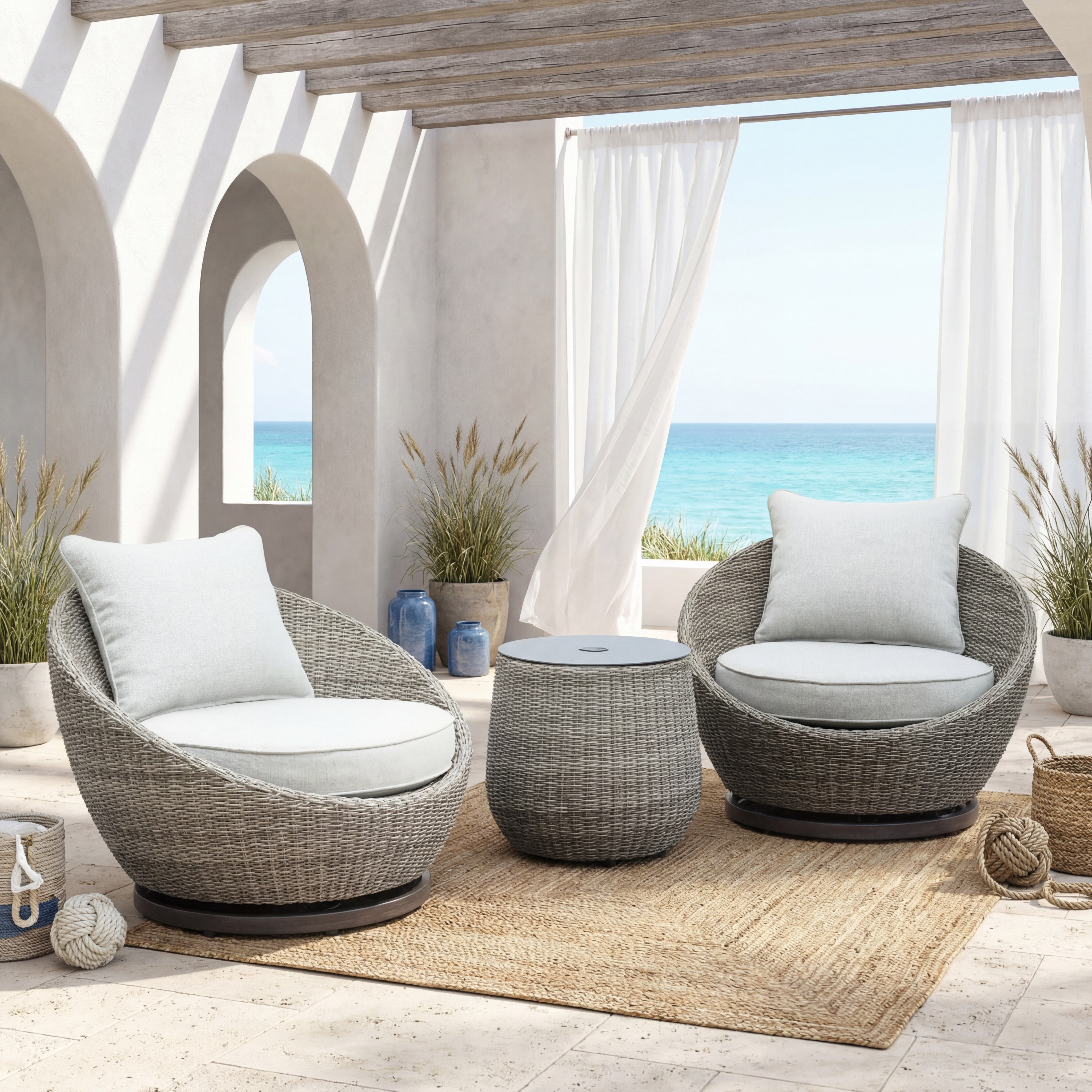 Adeline Wicker Patio 3-Piece Set