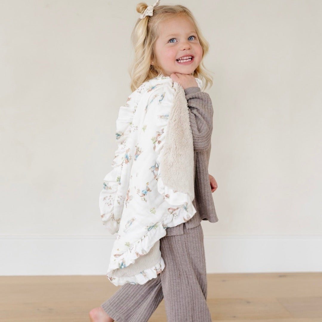 Peter Rabbitâ„¢ Bamboo Rayon Muslin/Lush Mini Blanket