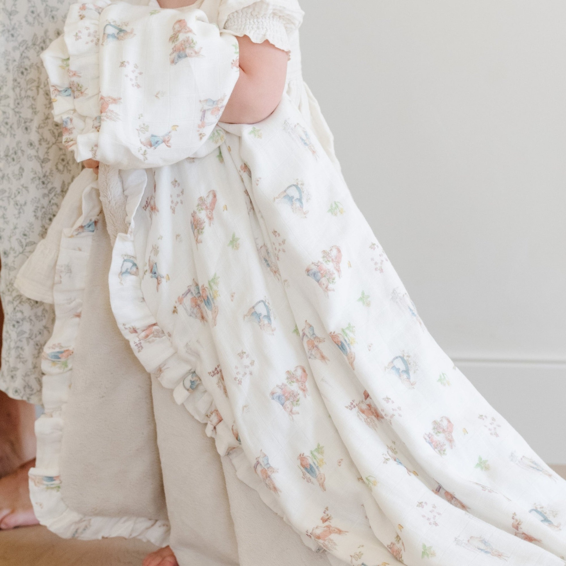 Peter Rabbitâ„¢ Bamboo Rayon Muslin/Lush Blanket