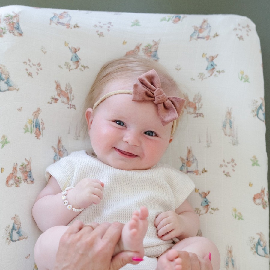 Peter Rabbitâ„¢ Cotton Muslin Changing Cover