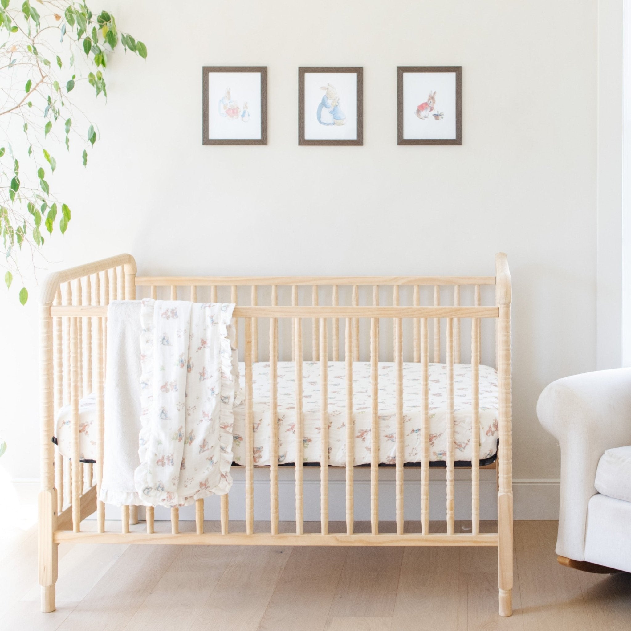 Peter Rabbitâ„¢ Cotton Muslin Crib Sheet