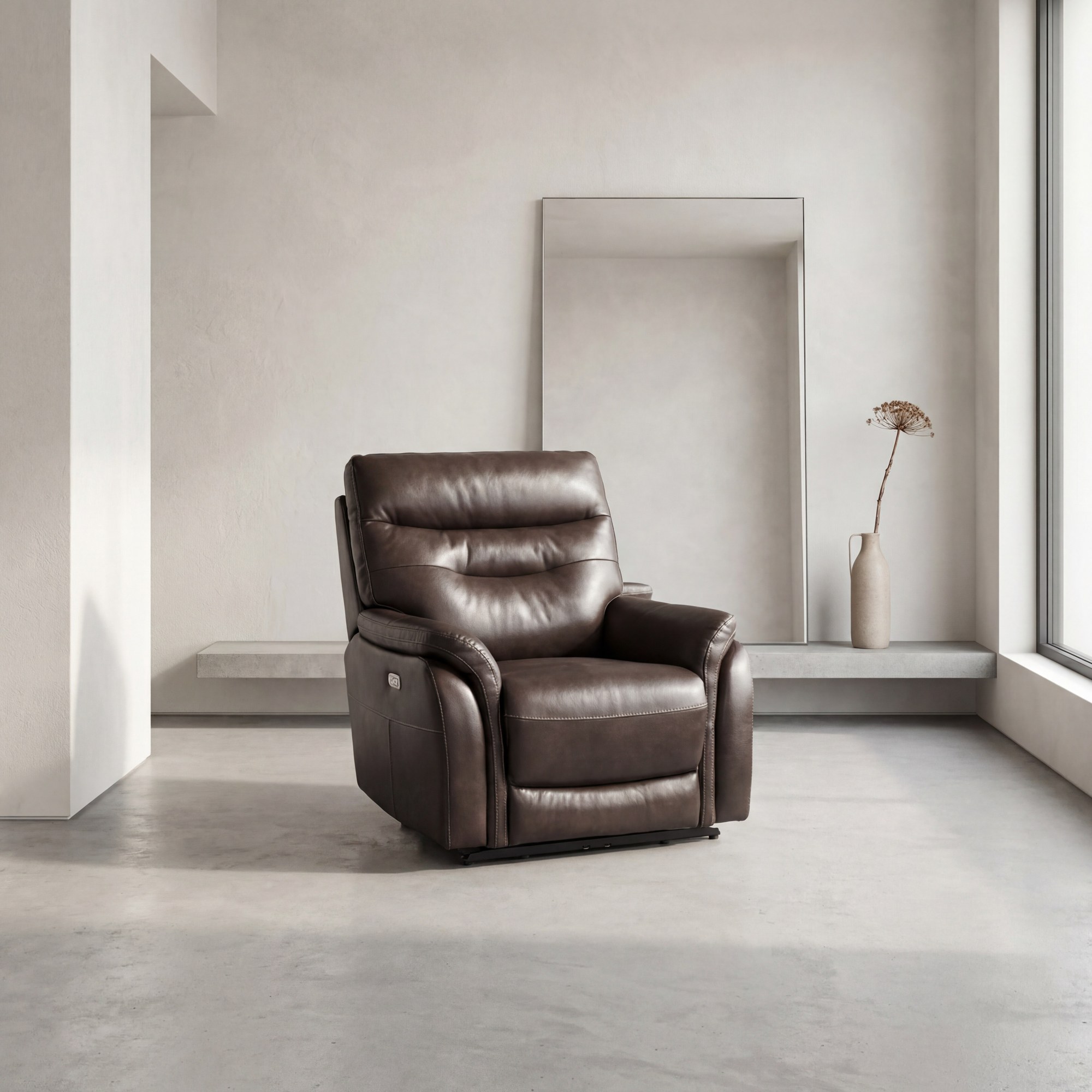 Fortuna Leather Power Recliner
