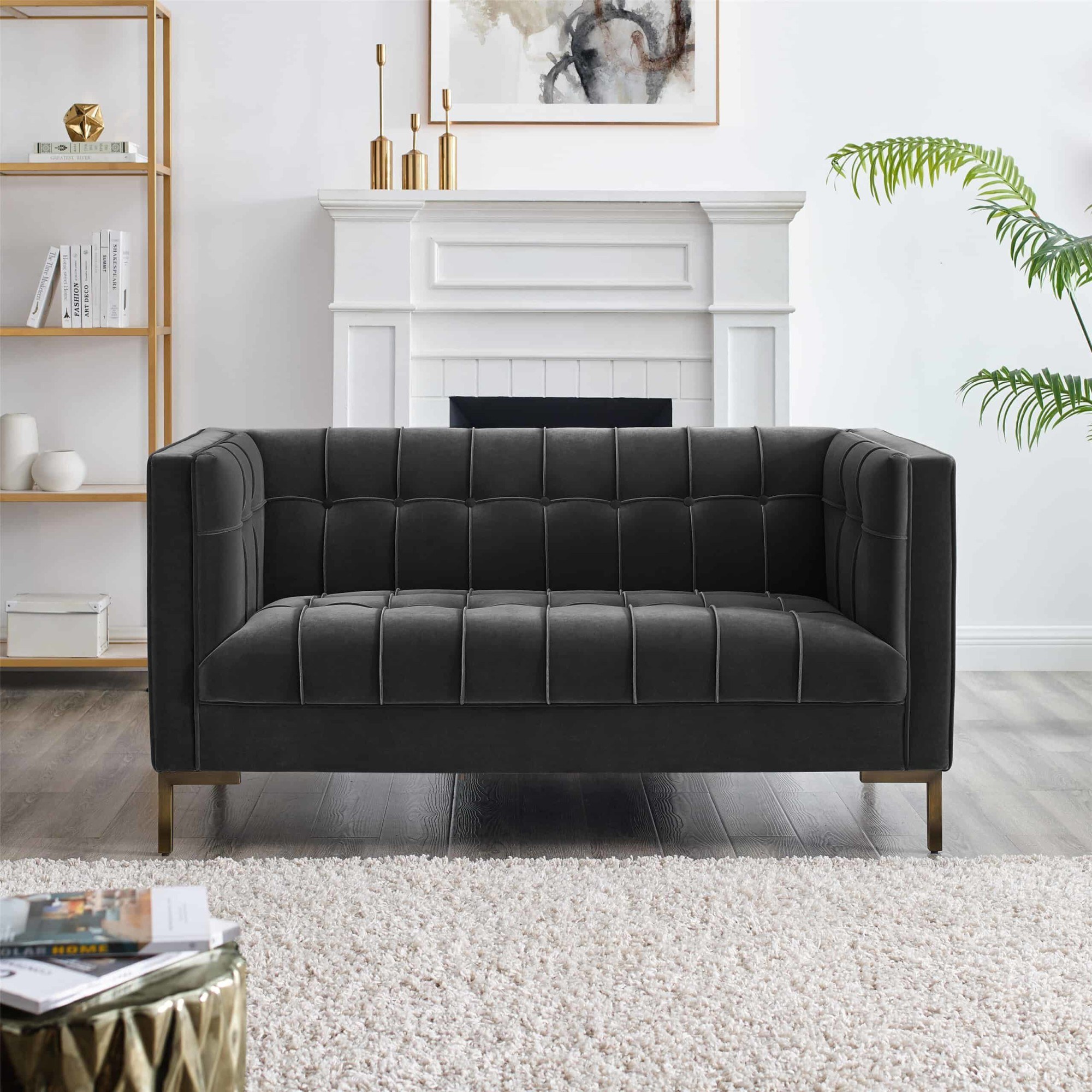 The Isaac Gray Velvet Loveseat