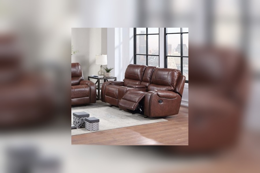 Keily Manual Glider Reclining Console Loveseat